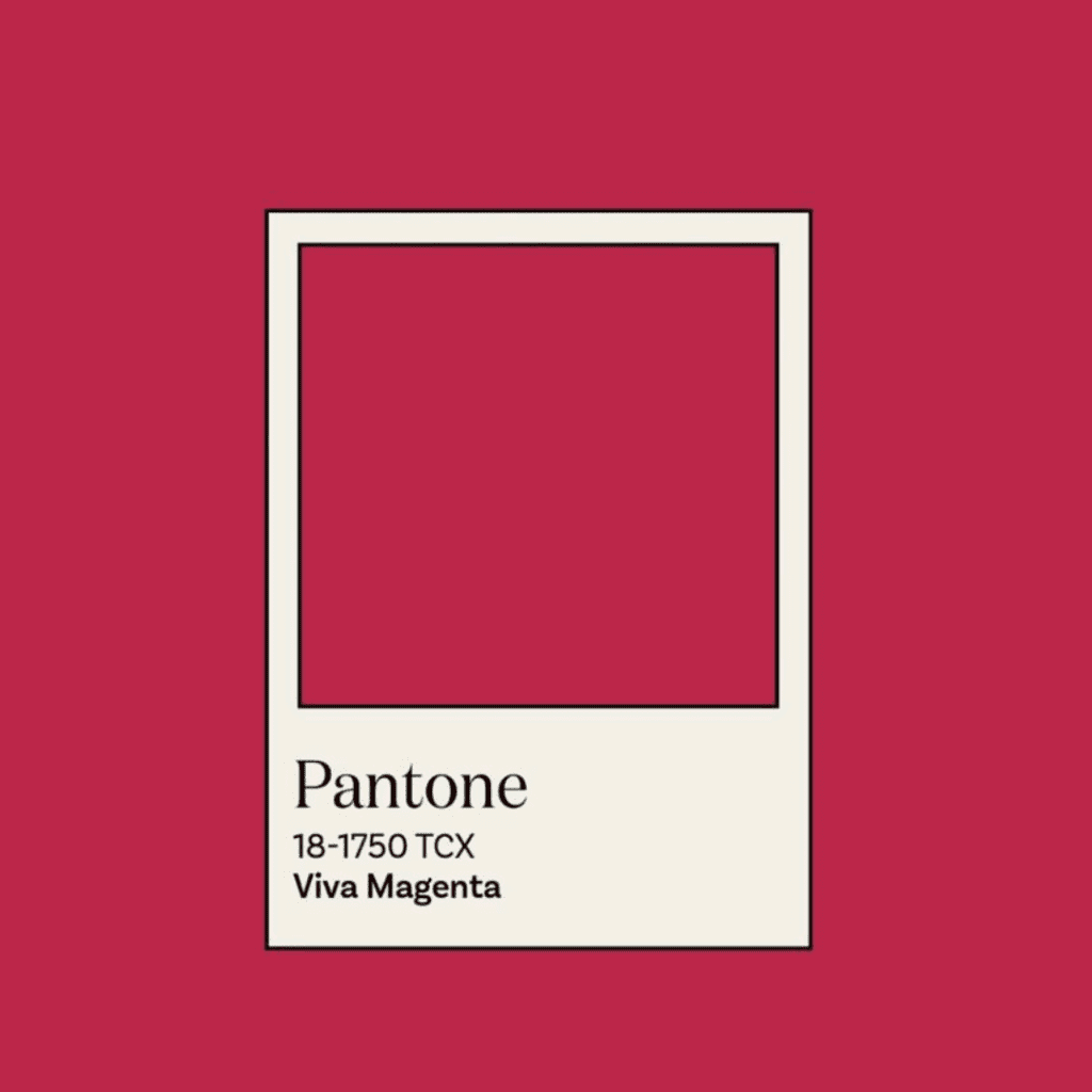 Colour of the year Pantone red pink hair
