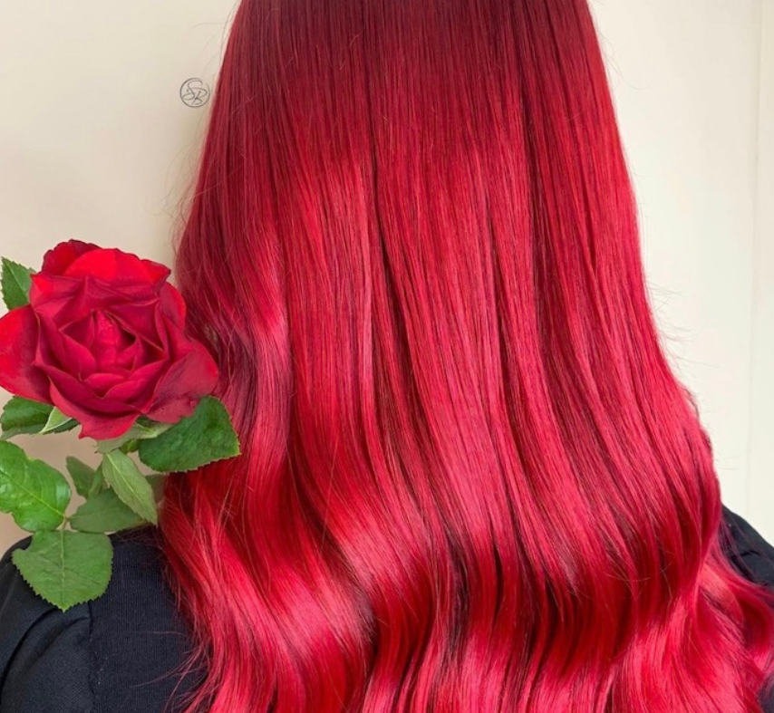 red hair vivid colour