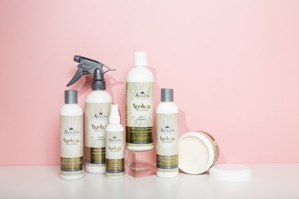 Group of products. Avlon's Texture Release range